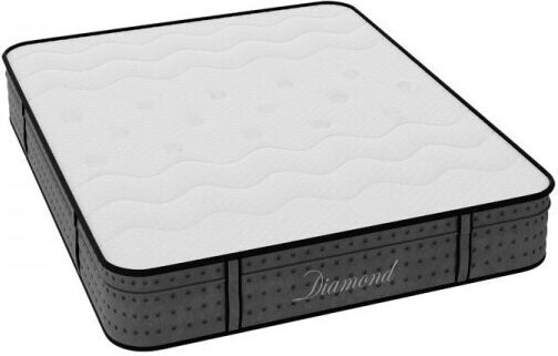 Pakketo Diamond Double Ergonomic Mattress Foam / Memory Foam 140x200x27cm with Independent Springs