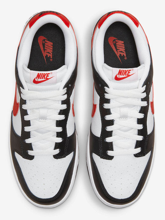 Dunk Sneakers Cu Talpă Joasă Retro Pentru Bărbați Negri / Albi / Roșii Universitate