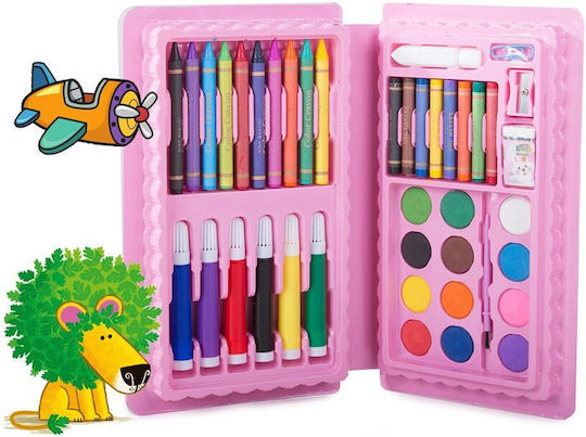 Set de Colorat în cazul în care Roz 24x13.5cm 42buc