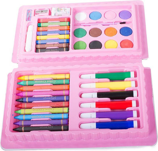 Set de Colorat în cazul în care Roz 24x13.5cm 42buc