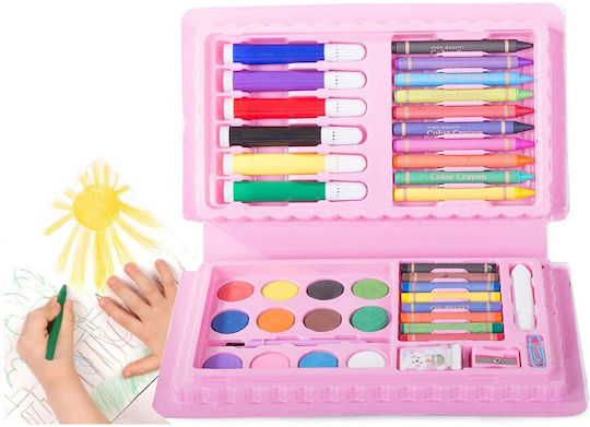 Set de Colorat în cazul în care Roz 24x13.5cm 42buc