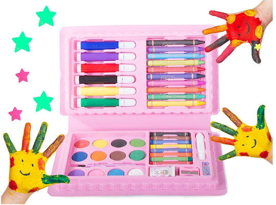 Set de Colorat în cazul în care Roz 24x13.5cm 42buc