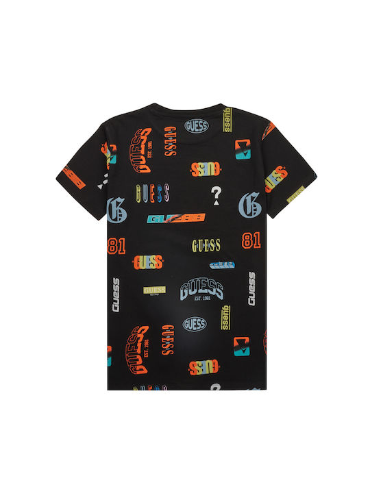 Guess Kinder-T-Shirt Schwarz