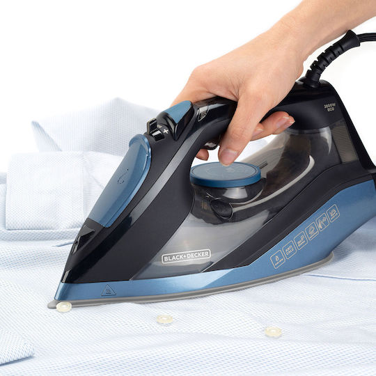 Black & Decker BXIR2801E ES9180220B Steam Iron 2800W with Ceramic Plate and Continuous Steam Supply 35g/min