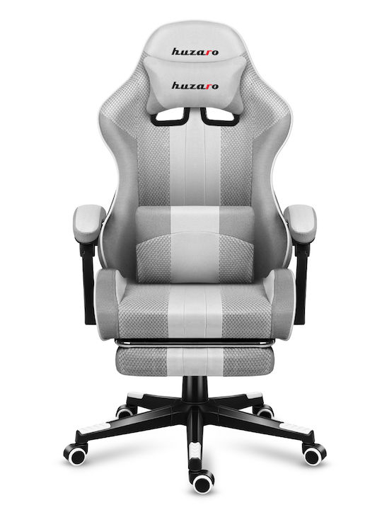 Huzaro Force 4.7 Fabric Gaming Chair with Footrest White Mesh