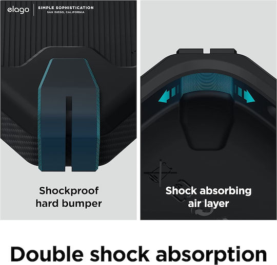 Elago Armor Umschlag Rückseite Silikon Schwarz (iPhone 14 Plus)