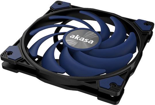 Akasa Alucia XS12 Case Fan 120mm (2000rpm / 41.59cfm) Χωρίς Led Φωτισμό και Σύνδεση 4-Pin PWM Photic Blue Edition