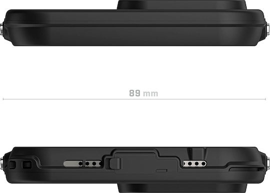 Ghostek Nautical Slim Umschlag Rückseite Kunststoff 2mm Schwarz (iPhone 14 Pro Max)