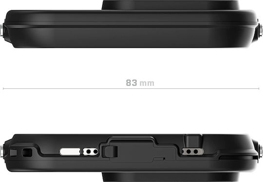 Ghostek Nautical Slim Umschlag Rückseite Kunststoff 2mm Schwarz (iPhone 14 Pro)