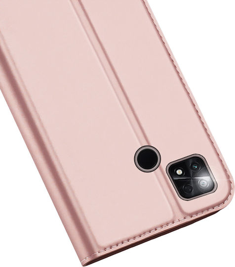 Dux Ducis Skin Pro Book Δερματίνης Ροζ (Poco C40)