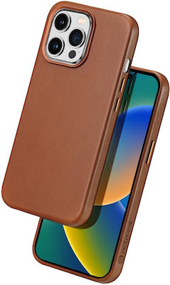 Dux Ducis Naples Leather Back Cover Brown (iPhone 14 Pro)