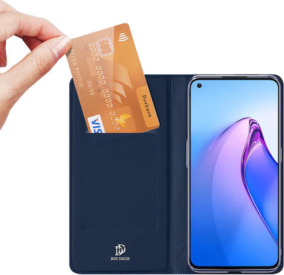 Dux Ducis Skin Pro Synthetic Leather Book Blue (Oppo Reno 8)