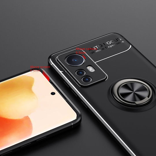 Ancus Autofocus Shockproof Umschlag Rückseite Silikon Schwarz (Xiaomi 12 Lite)