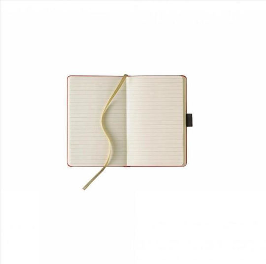 THeofylaktos Soft Flex Notebook A6 Ruled with Elastic Red