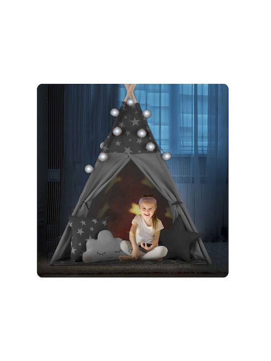 Nukido Kids Indian Teepee Play Tent for 3+ years Gray
