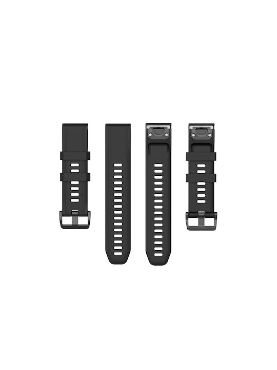Sonique Strap Silicone Black (Garmin Fenix 7S/5S/5S Plus/6S/6S Pro/instinct 2S)