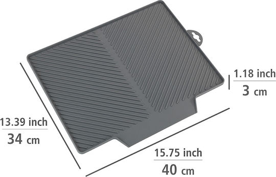 Wenko Suprafață de Uscare din Plastic Gri 40x34x3cm