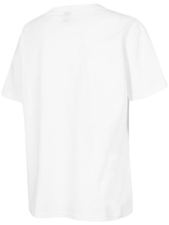 Outhorn Κοντομάνικη Λευκο Γυναικείο T-shirt Λευκό με Στάμπα