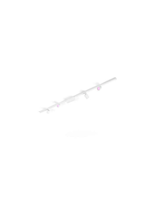 Philips LED Alb Cald Spot cu 4 Lumini în Culoare Alb
