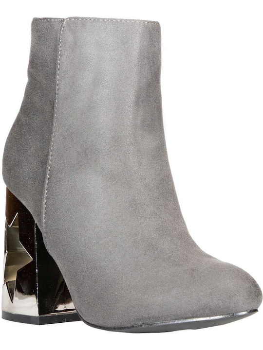 Pops Wildleder Damen Knöchelstiefel Gray