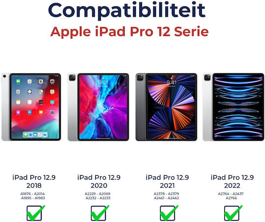 Rosso Element Flip Cover Black (iPad Pro 2018 12.9" / iPad Pro 2020 12.9" / iPad Pro 2021 12.9" / iPad Pro 2022 12.9'') 109581