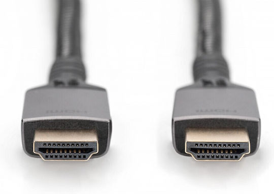 Digitus HDMI 2.1 Braided HDMI Cable HDMI Male - HDMI Male 2m Black
