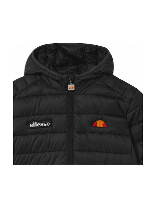 Ellesse Kids Quilted Jacket short Hooded Black