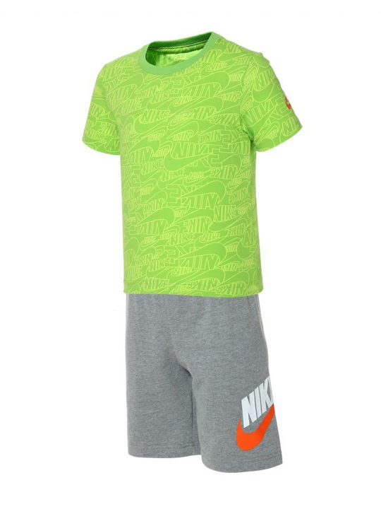 Nike Kinder Set mit Shorts Sommer 2Stück Grün