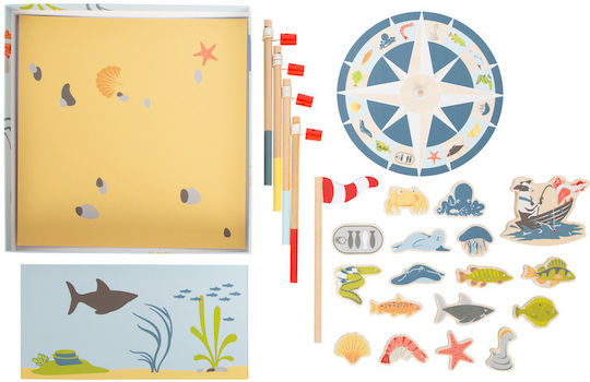Small Foot Wooden Fishing Toy 4 Friends (Various Designs) 1pc