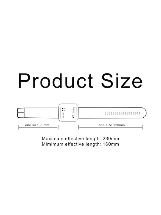 Sonique Strap Silicone Gray (Garmin Vivomove/venu/Forerunner/Vivomove/Vivoactive)