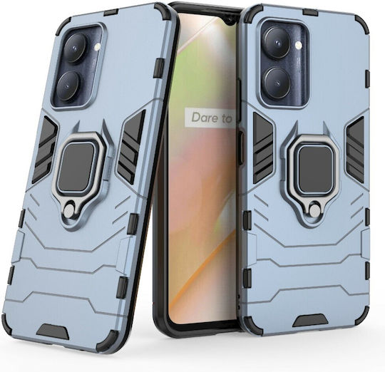 Thin Armor Back Cover Plastic Magnetic Light Blue (Realme C33)
