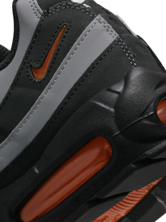 Air Max 95 Men's Sneakers Black Grey Safety Orange