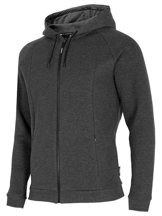 Outhorn Men's Sweatshirt Jacket with Hood and Pockets Gray