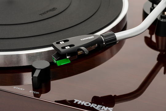 Thorens TD 204 Πικάπ με Belt Drive, Προενίσχυση και Ενσωματωμένα Ηχεία Walnut High Gloss