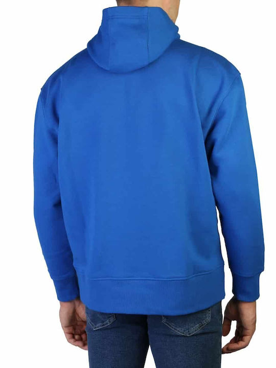 Tommy Hilfiger Men's Sweatshirt with Hood and Pockets Blue