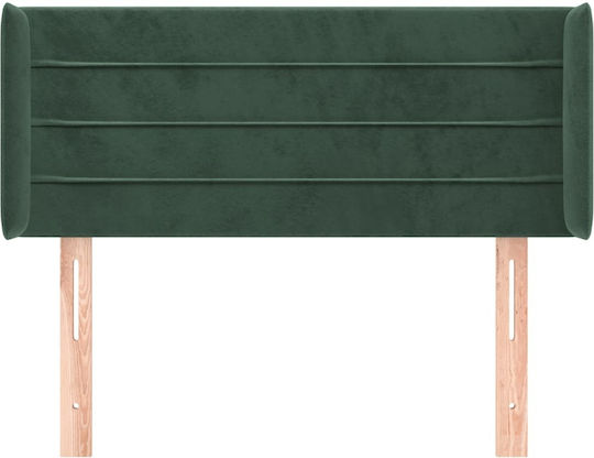 vidaXL Fabric Bed Headboard Dark Green 83x88cm