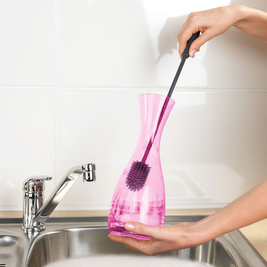 Wenko Plastic Cleaning Brushes with Handle Gray 2pcs