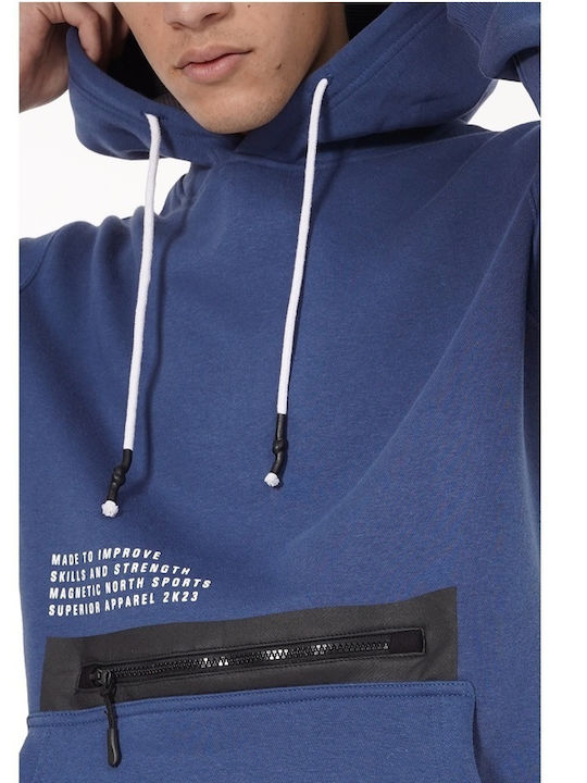 Sweatshirt with Hood Blue