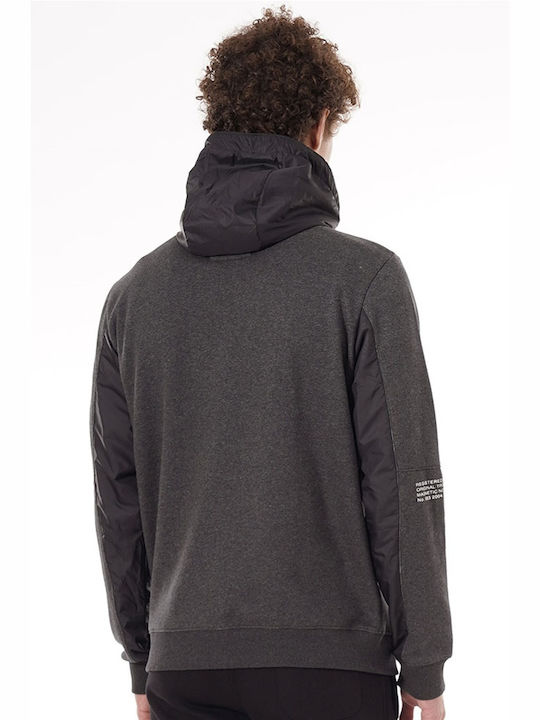 Magnetic North Men's Sweatshirt with Hood and Pockets Gray