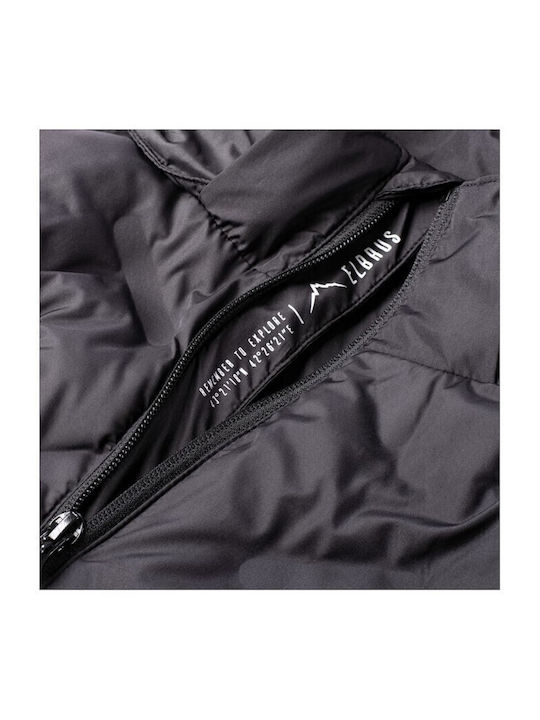 Ally Women's for Hiking Short Puffer Jacket for Winter with Hood Black