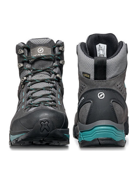 Scarpa ZG Lite GTX Pentru Femei Încălțăminte De Drumeție Tip Botine Impermeabile Cu Membrana Gore-Tex Gri