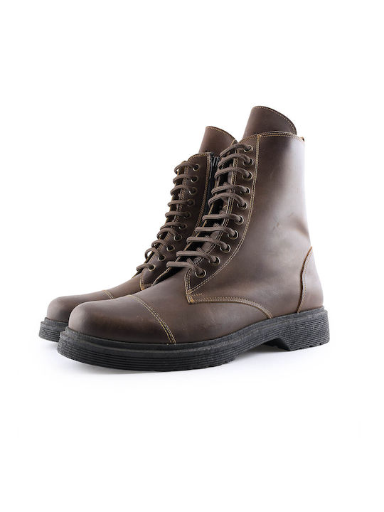 Northway Men's Leather Boots Brown