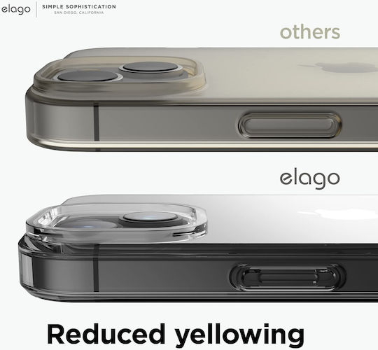 Elago Hybrid Back Cover Silicon Negru (iPhone 14 Plus)