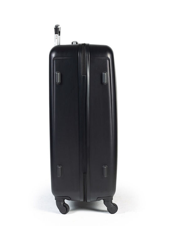 Cardinal Large Hard Travel Suitcase Black with 4 Wheels Height 70cm