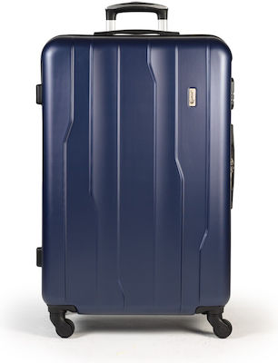 Cardinal 2012 Medium Travel Suitcase Hard Blue with 4 Wheels Height 60cm. 2012/60