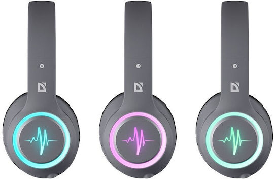 Defender Freemotion B571 Ασύρματα Bluetooth On Ear Ακουστικά με Ραδιόφωνο με 9 ώρες Λειτουργίας Γκρι