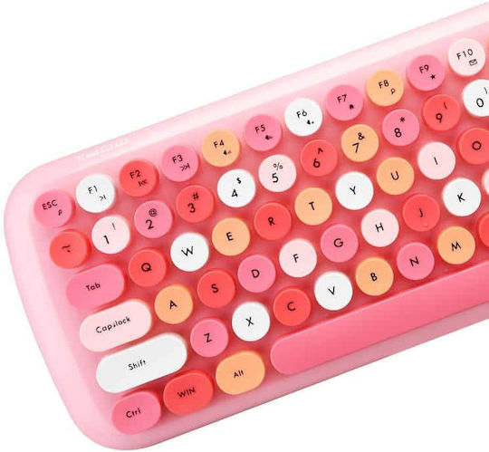 MOFII Candy Kabellos Tastatur & Maus Set Englisch US Rosa