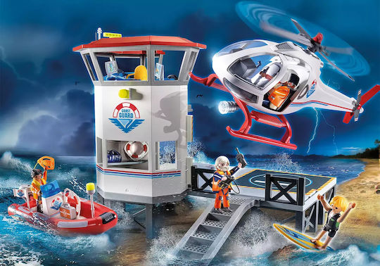 Playmobil Action Κέντρο Συντονισμού Ακτοφυλακής για 4-10 ετών