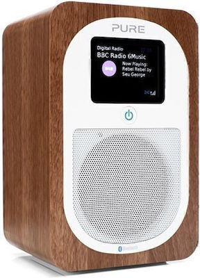 Pure Evoke H3 Tabletop Radio Electric DAB+ with Bluetooth Walnut