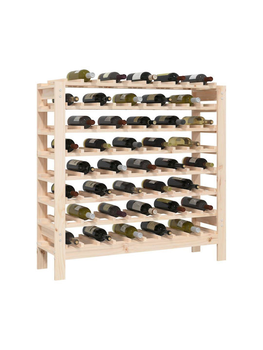 vidaXL Wandmontiert Weinkeller Hölzernes für 80 Flaschen Braun 109.5x30x107.5εκ.